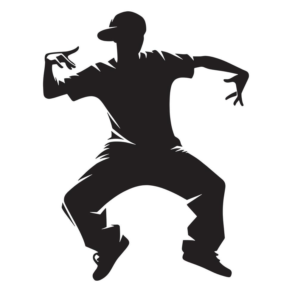 Male Locking Dance Silhouette 43245335 Vector Art At Vecteezy