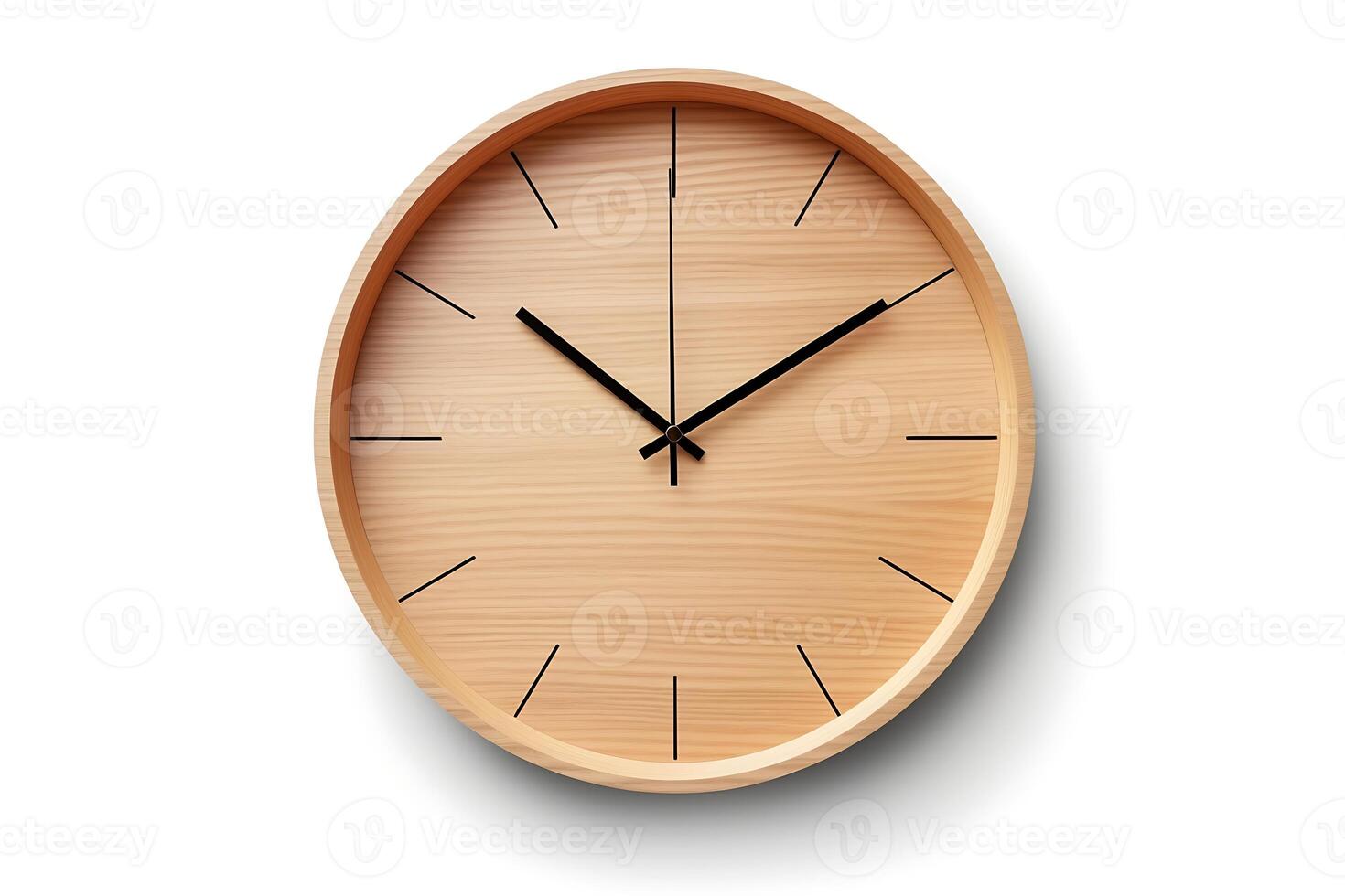 Wall clock isolated on white background photo