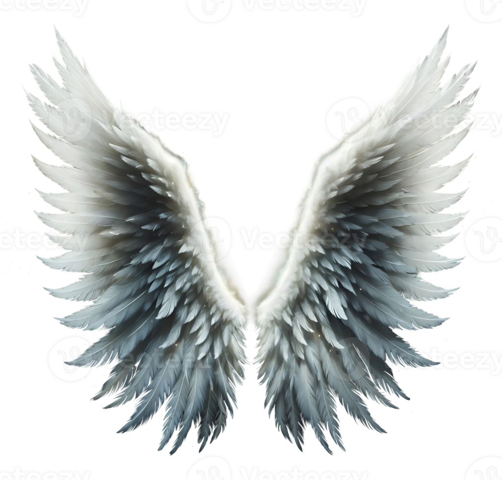 White angel wings. png