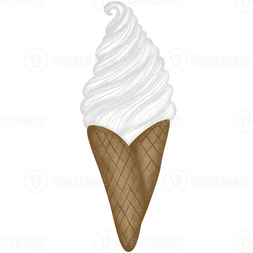 Ice cream cone isolated png