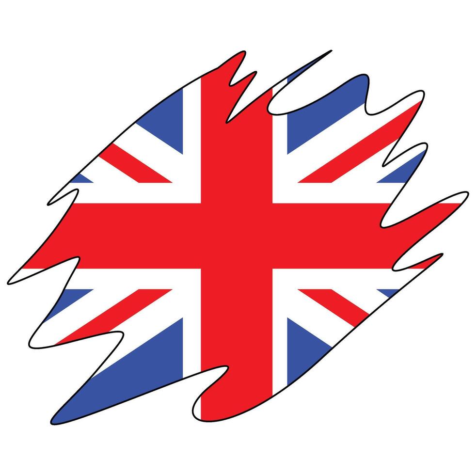 bandera del reino unido vector