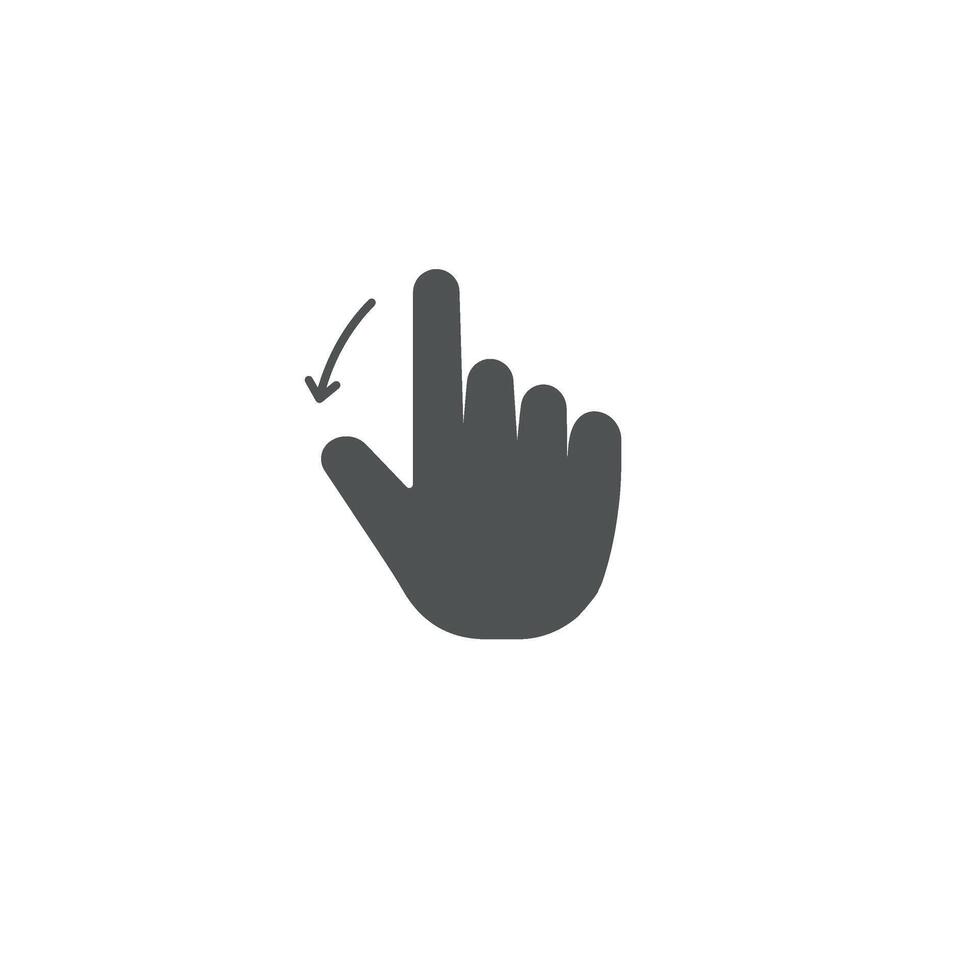 touchescreen icon , hand swipe icon vector