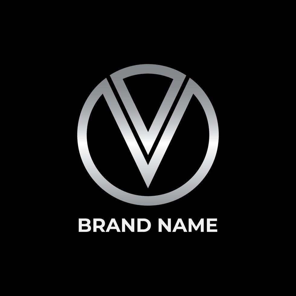 VV initial letter logo design vector