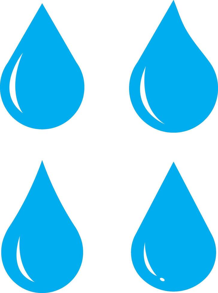blue water drop pattern art vector