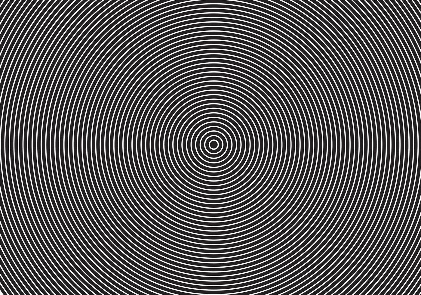 Circular shape concentric line gradient spread around circle. vector