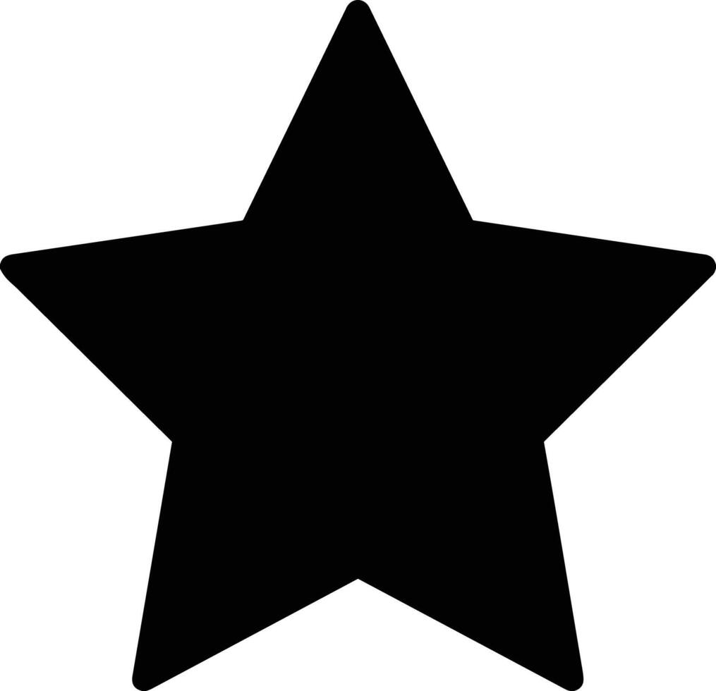 Star icon symbol image for rangking or rating reward vector