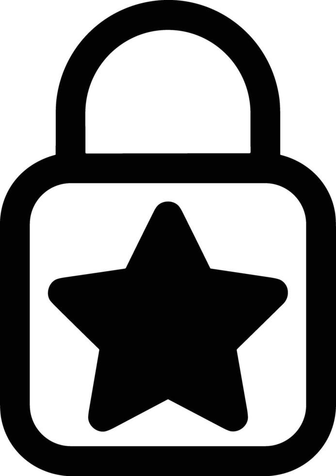 Star icon symbol image for rangking or rating reward vector