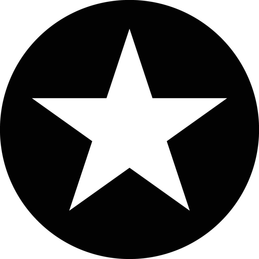 Star icon symbol image for rangking or rating reward vector