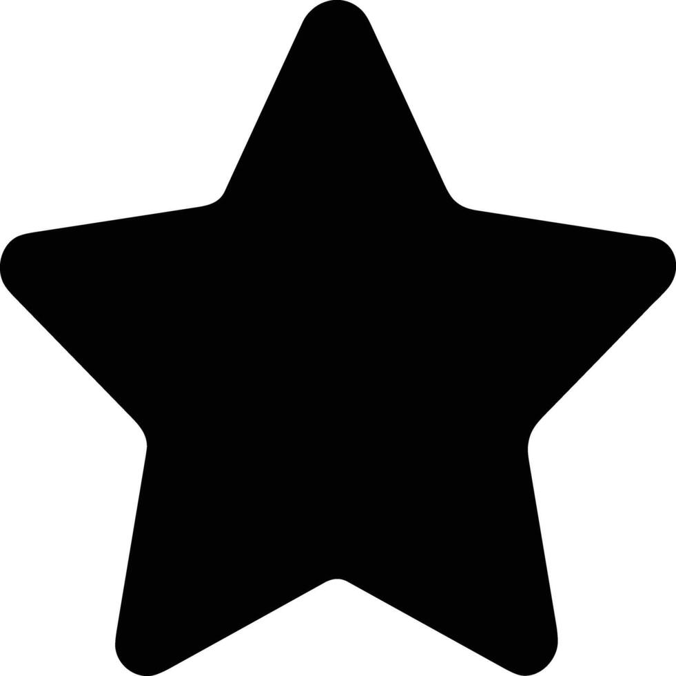 Star icon symbol image for rangking or rating reward vector