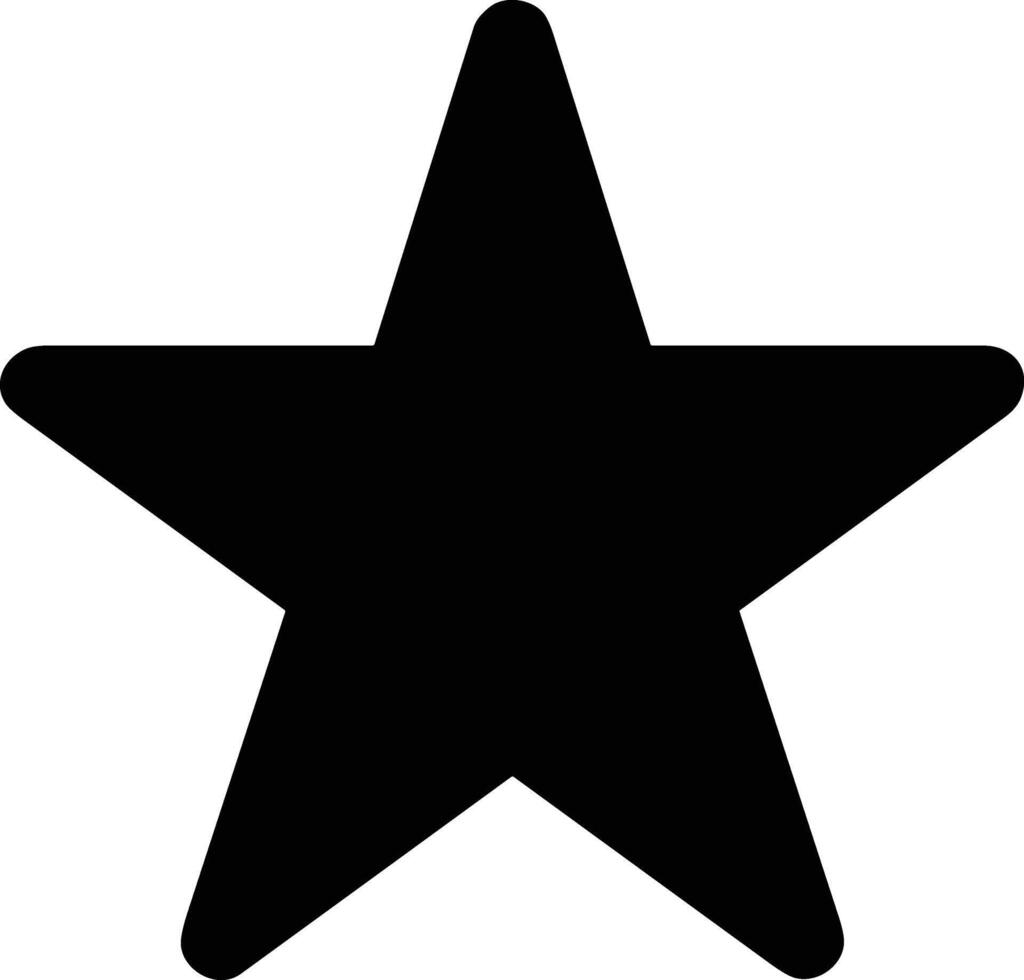Star icon symbol image for rangking or rating reward vector