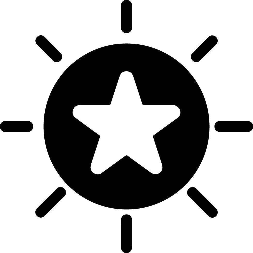 Star icon symbol image for rangking or rating reward vector