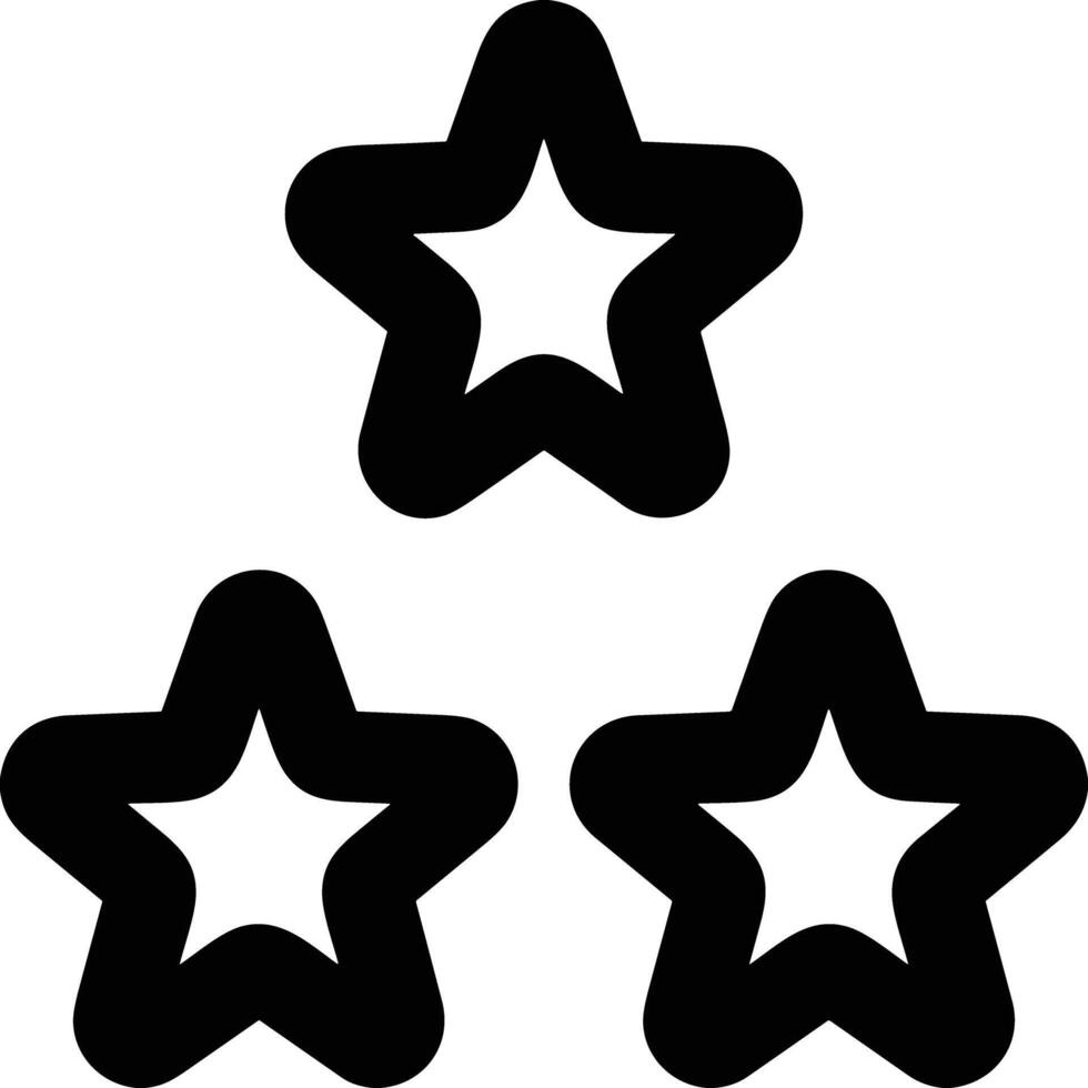 Star icon symbol image for rangking or rating reward vector