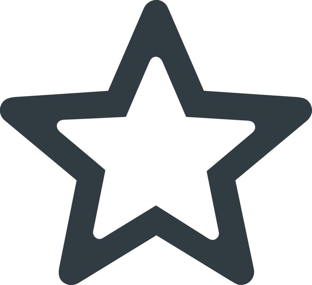 Star icon symbol image for rangking or rating reward vector