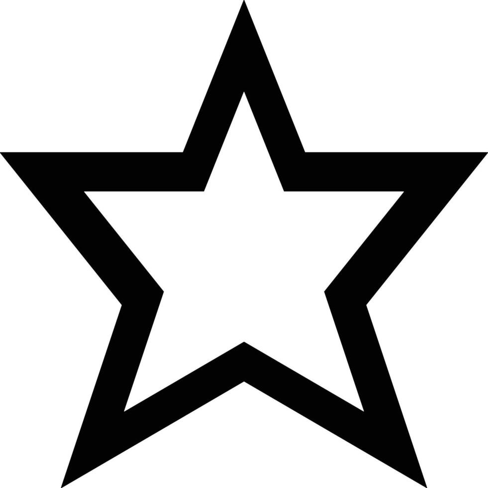 Star icon symbol image for rangking or rating reward vector