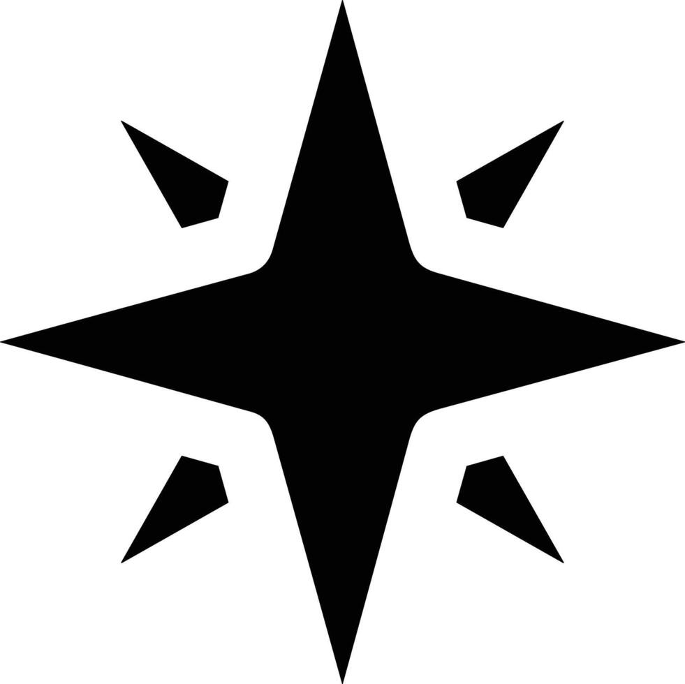 Star icon symbol image for rangking or rating reward vector