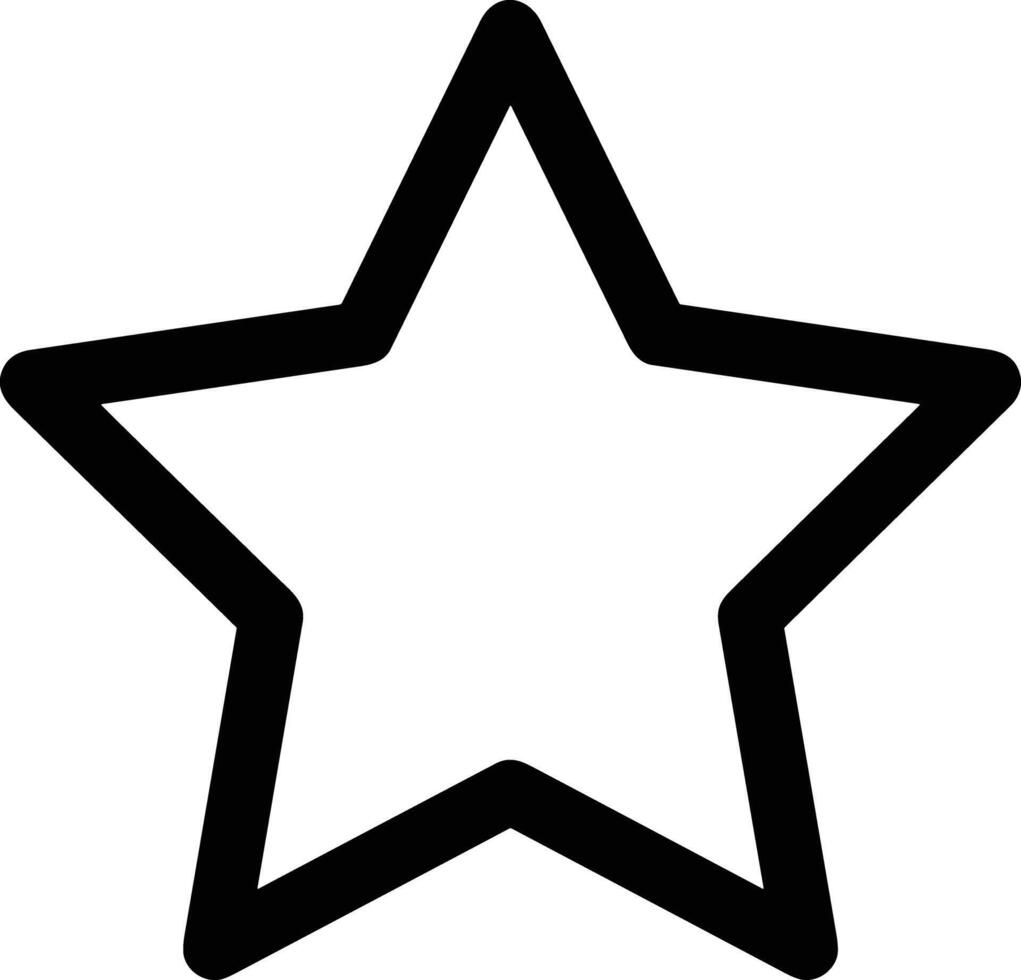 Star icon symbol image for rangking or rating reward vector