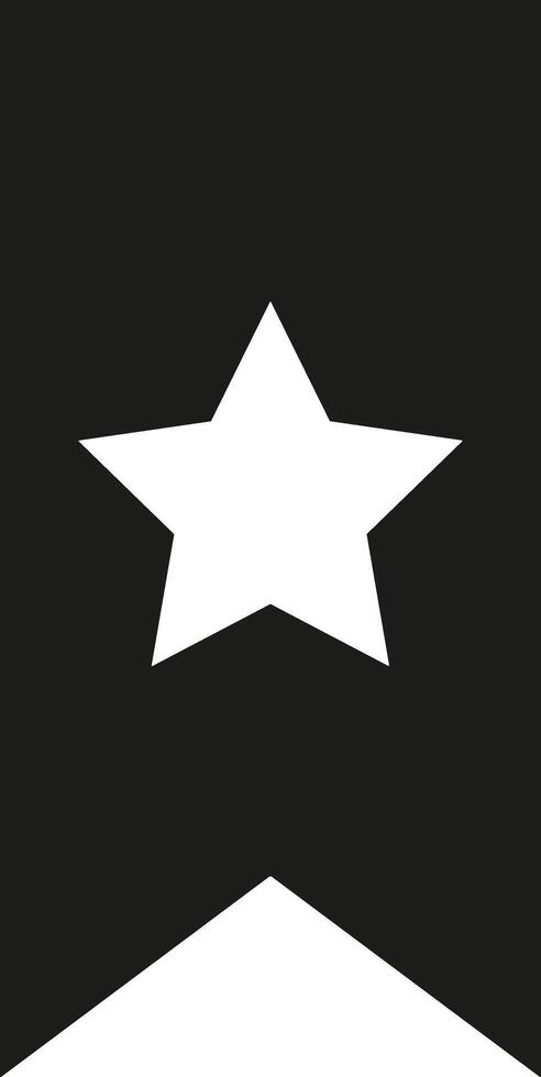 Star icon symbol image for rangking or rating reward vector