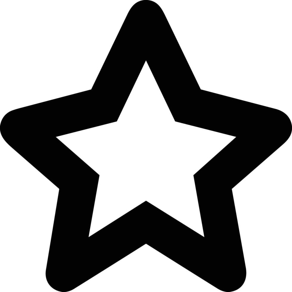 Star icon symbol image for rangking or rating reward vector