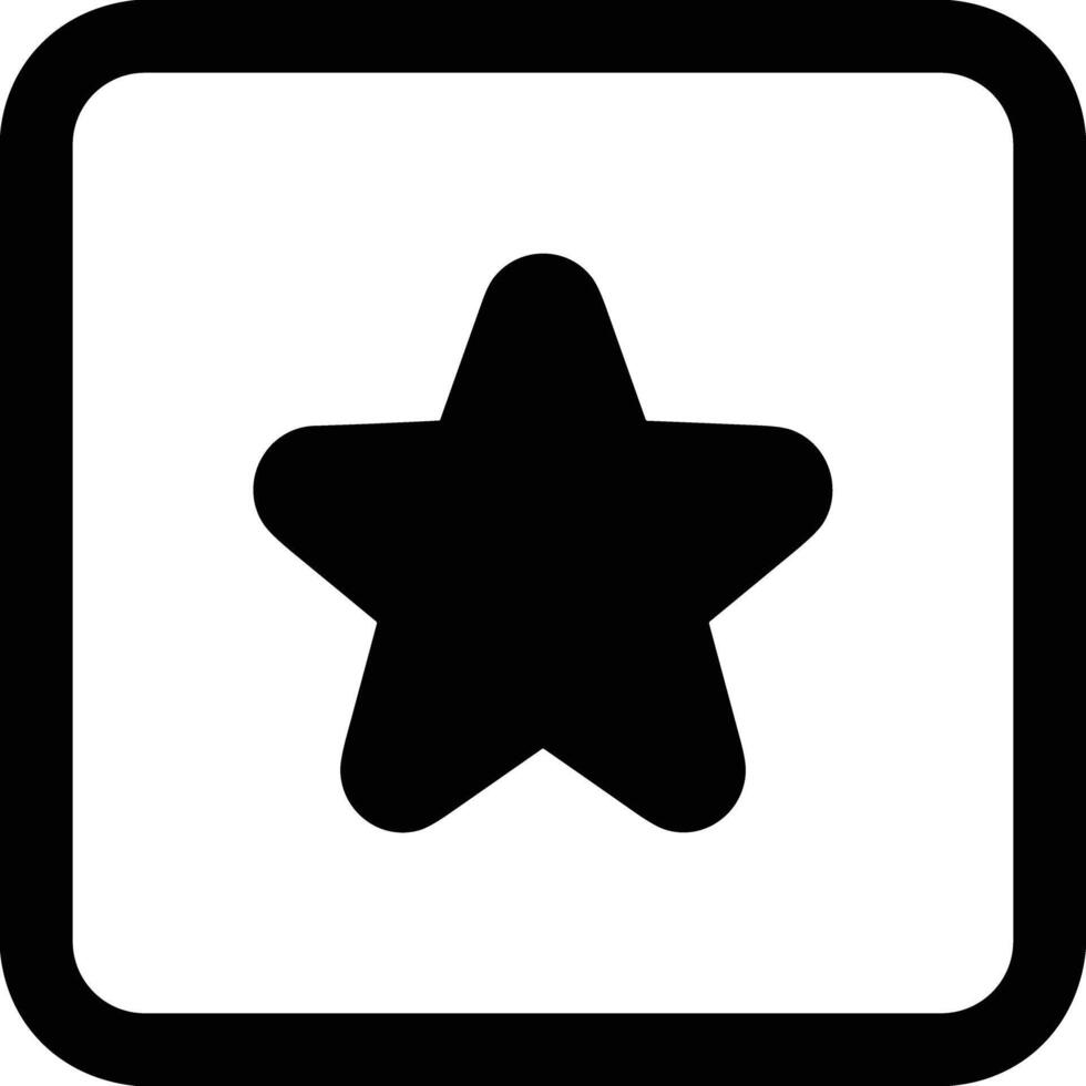 Star icon symbol image for rangking or rating reward vector