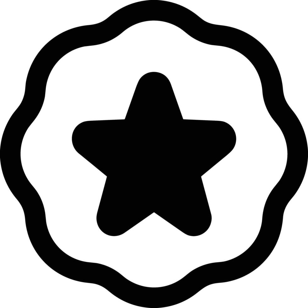 Star icon symbol image for rangking or rating reward vector