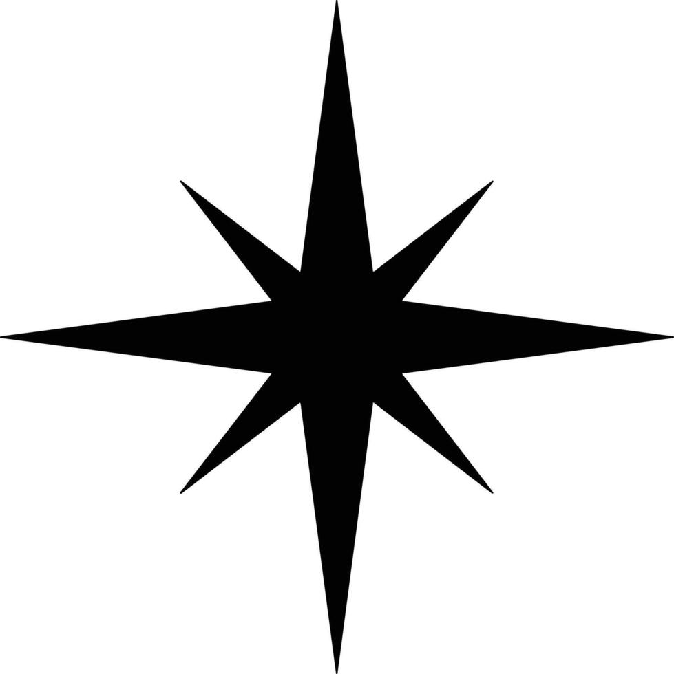 Star icon symbol image for rangking or rating reward vector