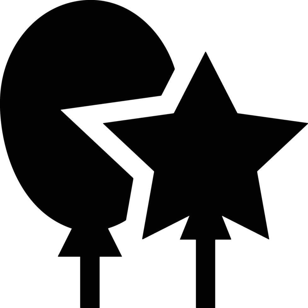 Star icon symbol image for rangking or rating reward vector