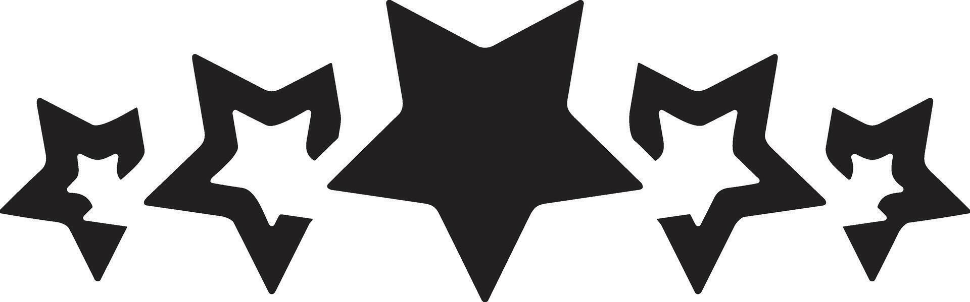 Star icon symbol image for rangking or rating reward vector