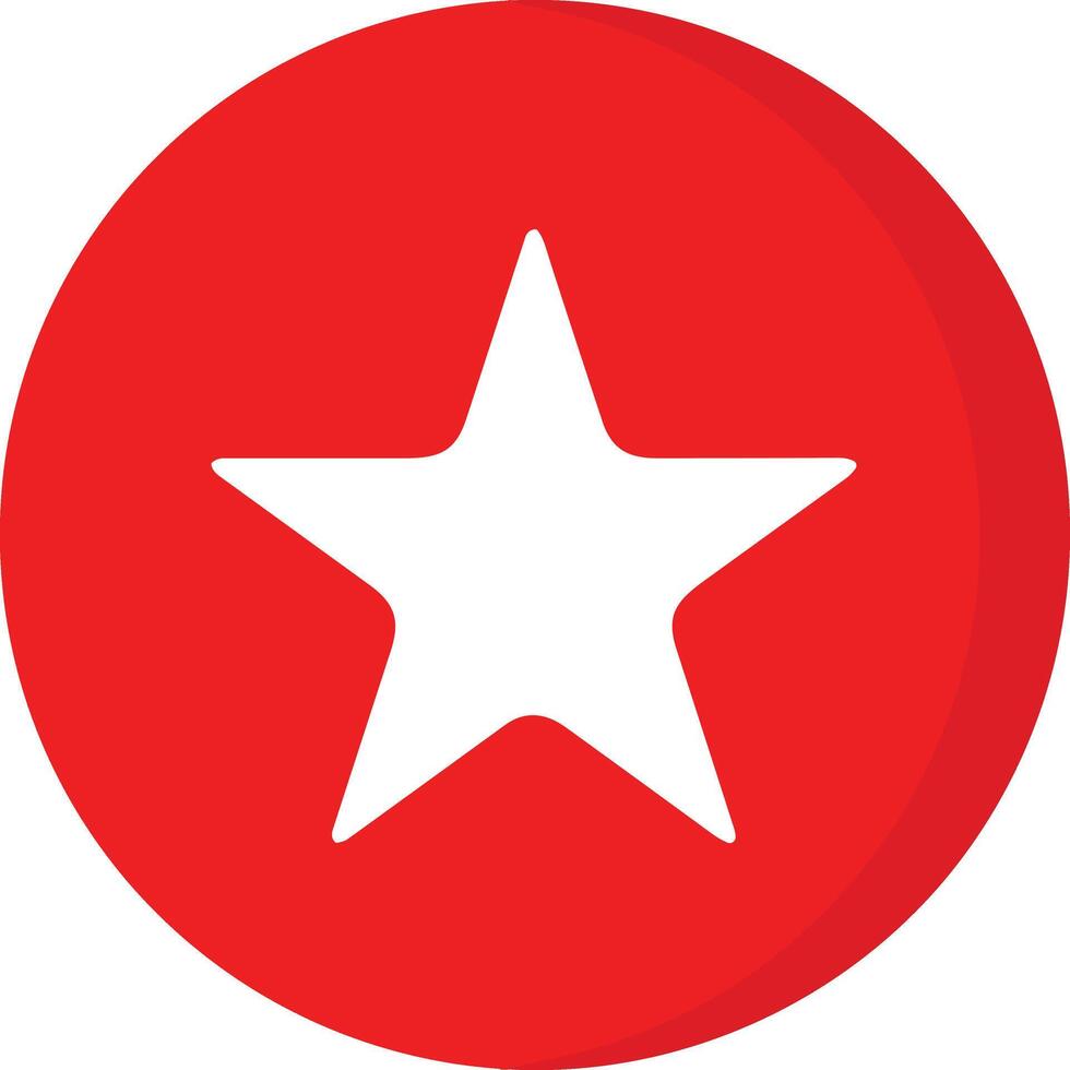 Star icon symbol image for rangking or rating reward vector