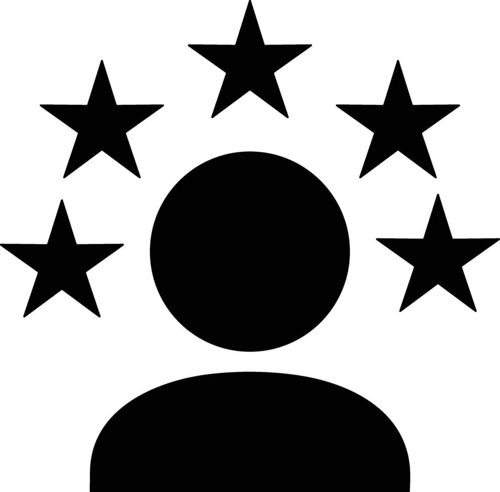 Star icon symbol image for rangking or rating reward vector