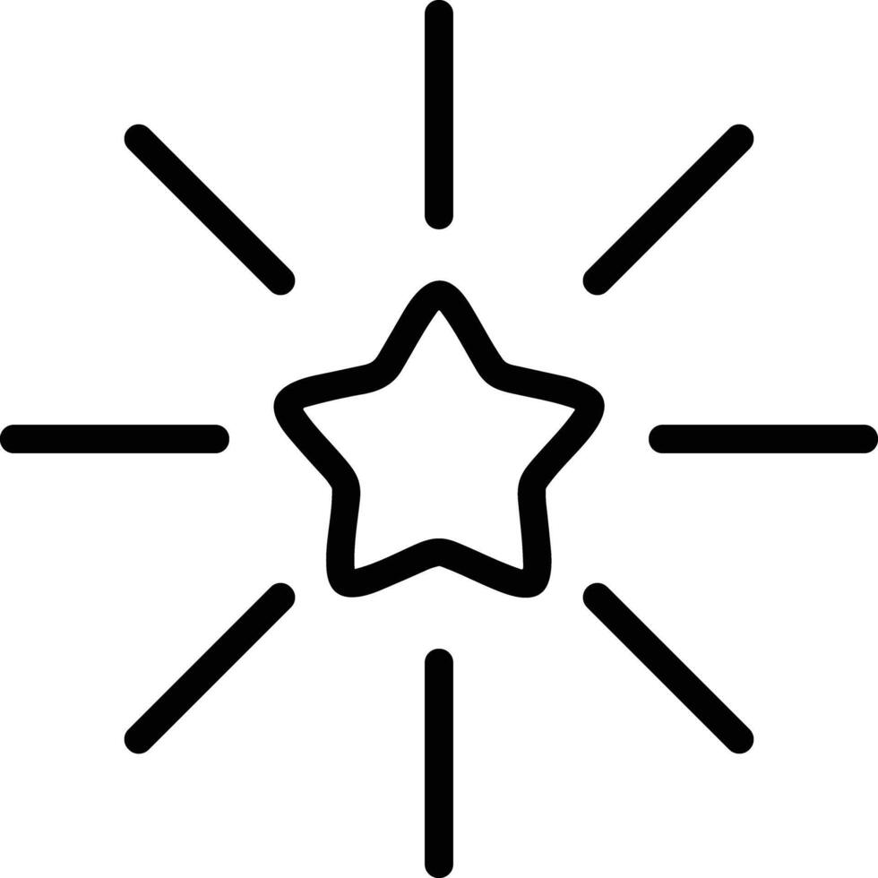 Star icon symbol image for rangking or rating reward vector