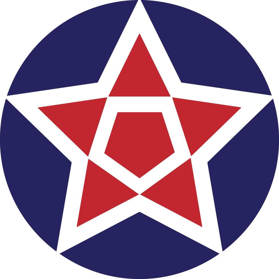 Star icon symbol image for rangking or rating reward vector
