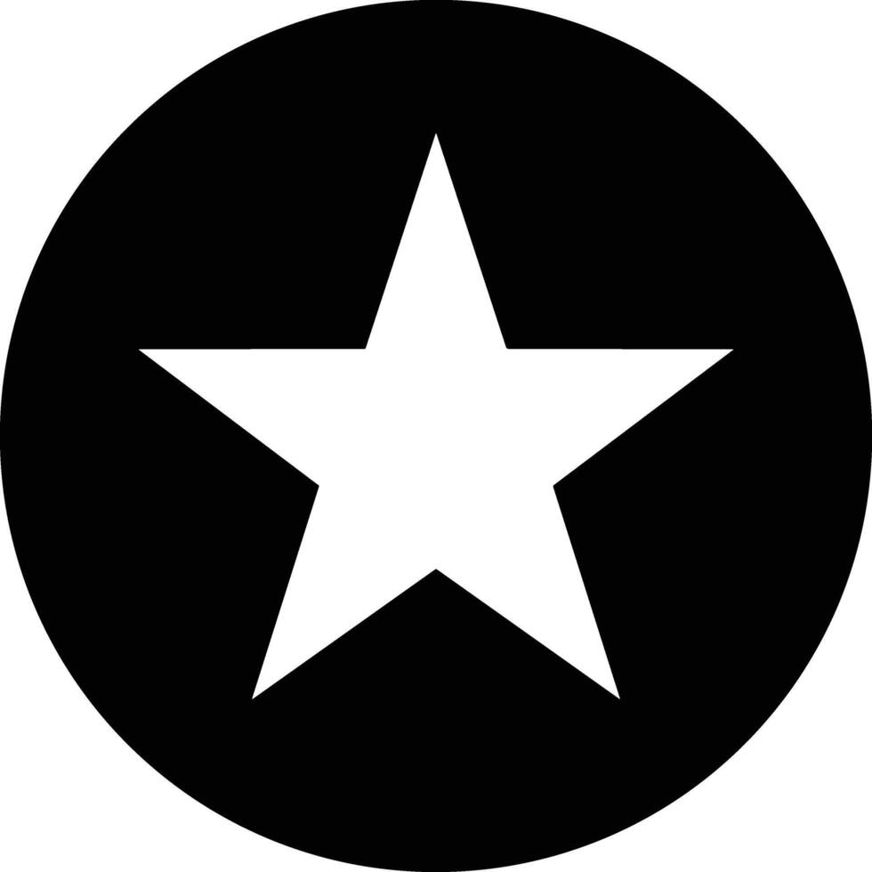 Star icon symbol image for rangking or rating reward vector