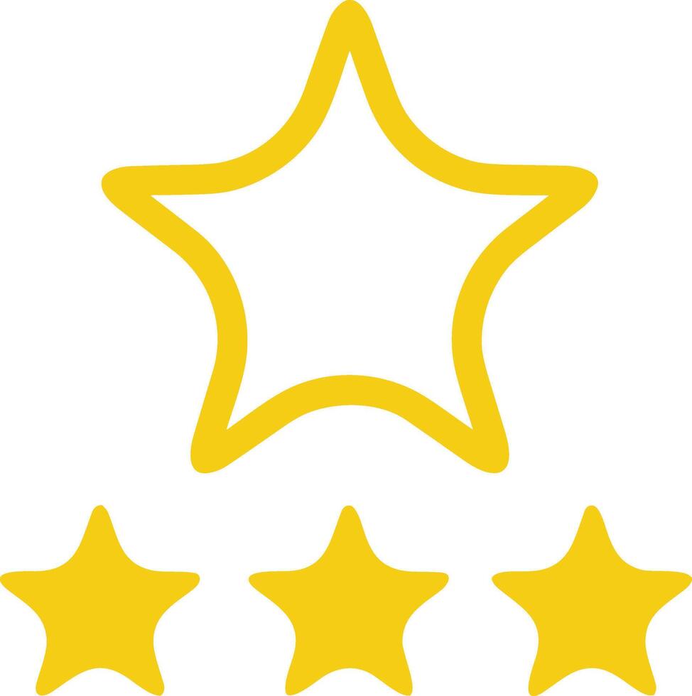 Star icon symbol image for rangking or rating reward vector