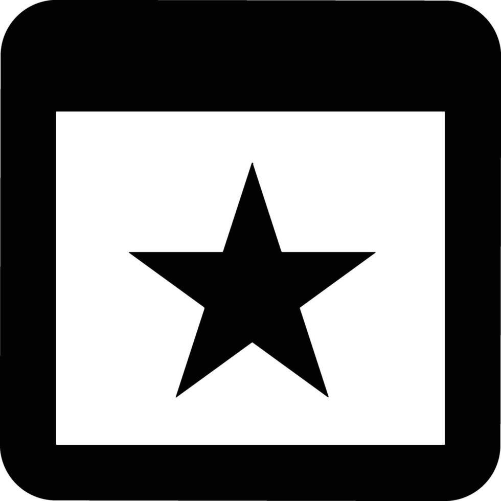 Star icon symbol image for rangking or rating reward vector