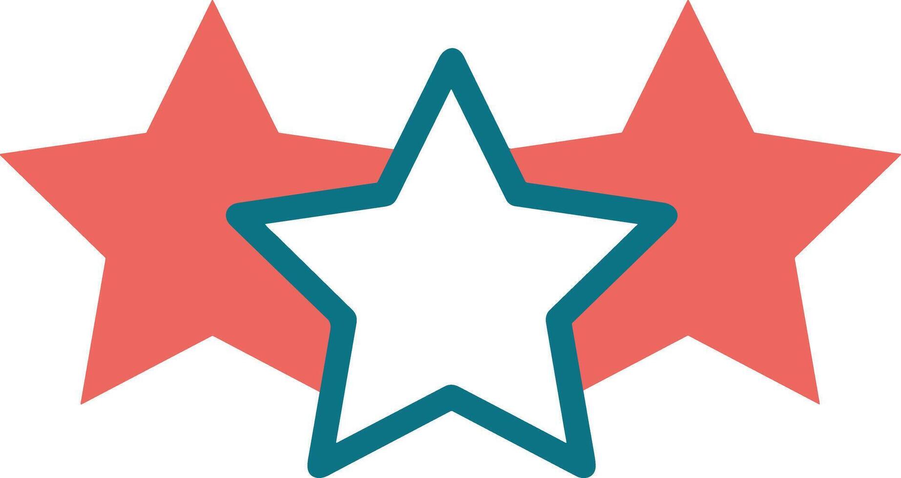 Star icon symbol image for rangking or rating reward vector