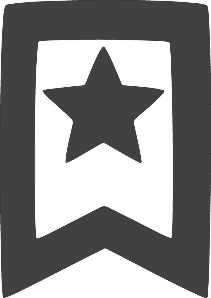 Star icon symbol image for rangking or rating reward vector