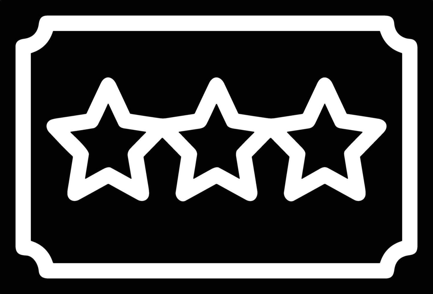 Star icon symbol image for rangking or rating reward vector