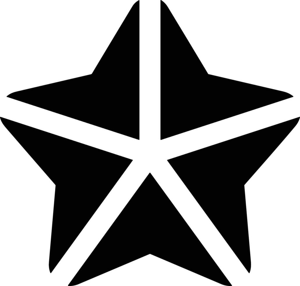 Star icon symbol image for rangking or rating reward vector