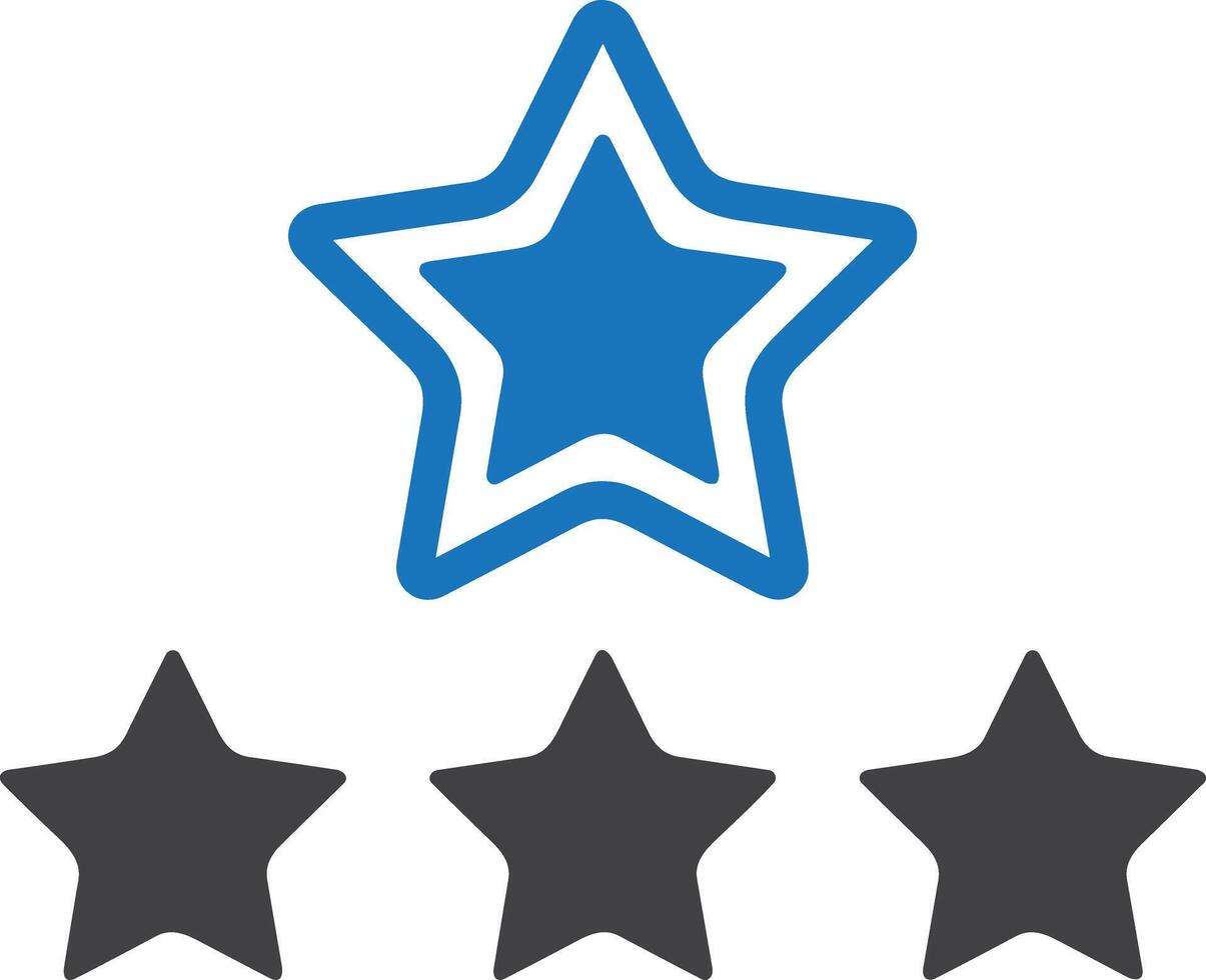 Star icon symbol image for rangking or rating reward vector