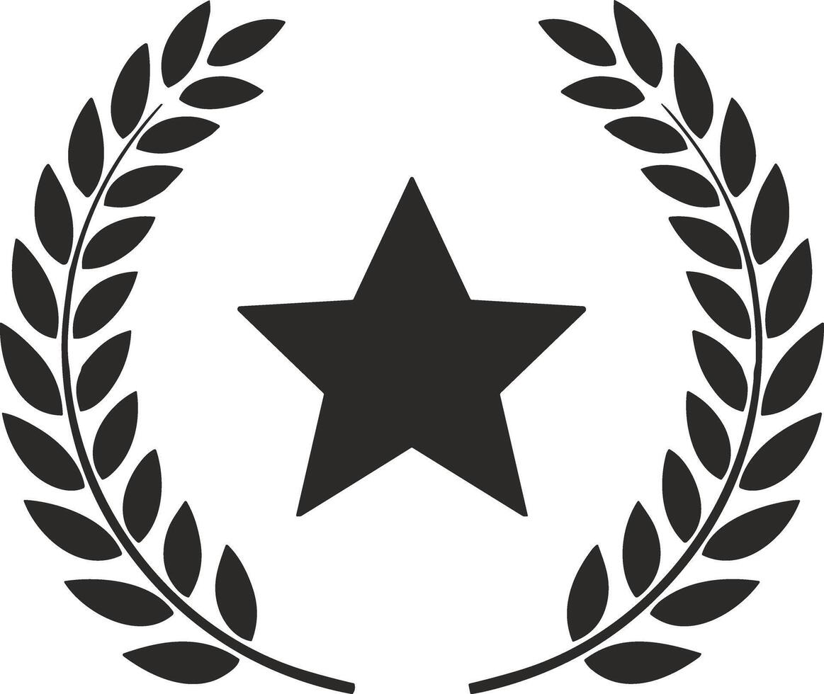 Star icon symbol image for rangking or rating reward vector