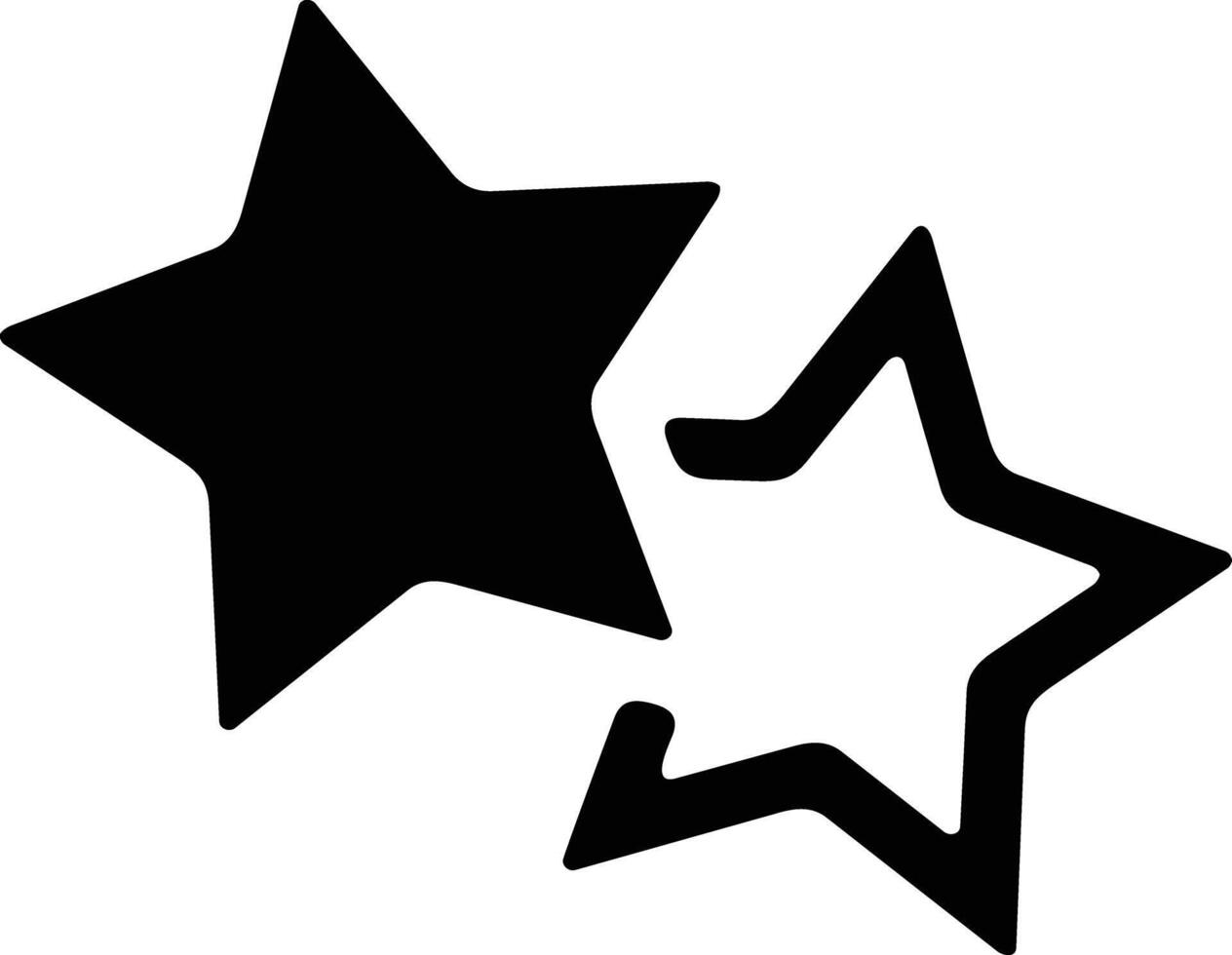 Star icon symbol image for rangking or rating reward vector