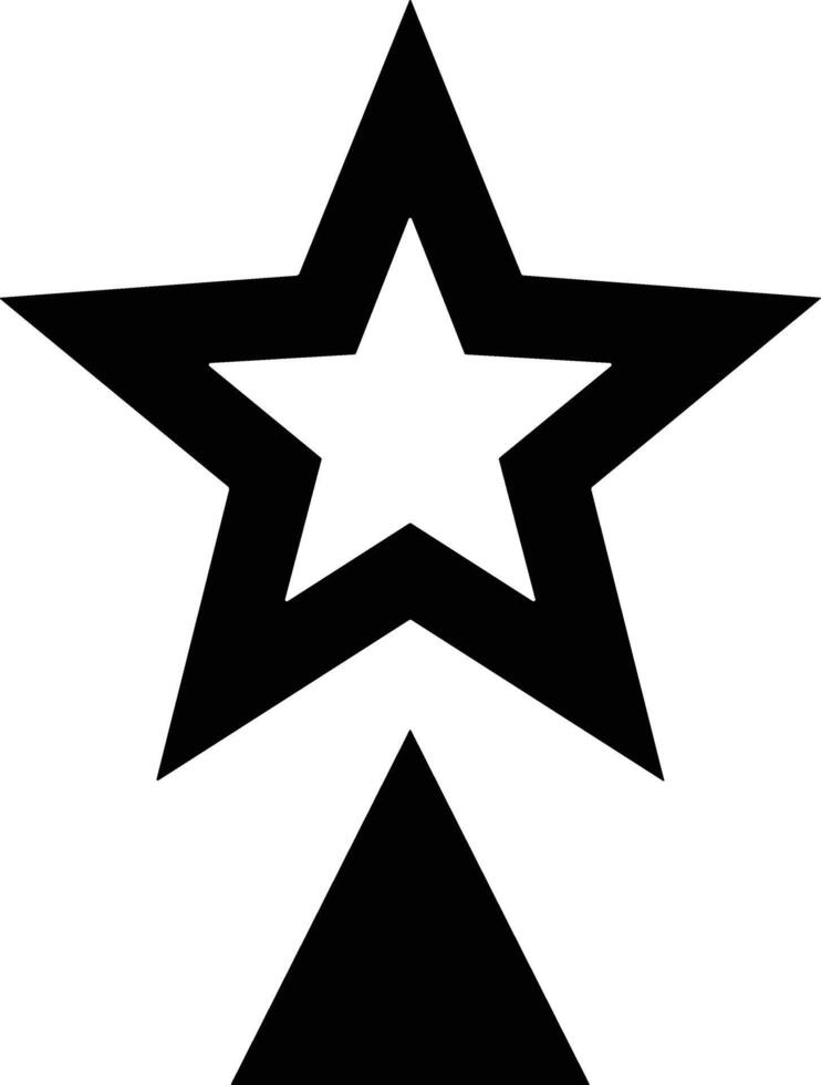 Star icon symbol image for rangking or rating reward vector