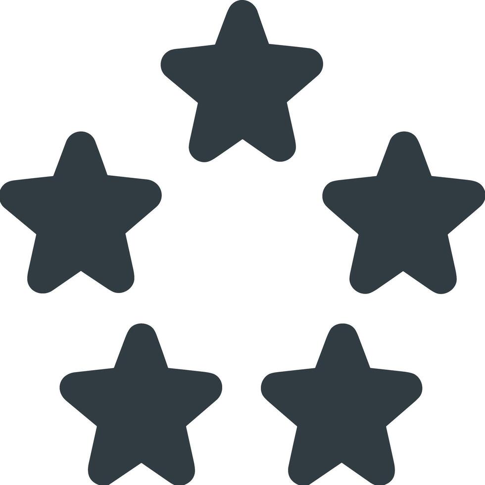 Star icon symbol image for rangking or rating reward vector