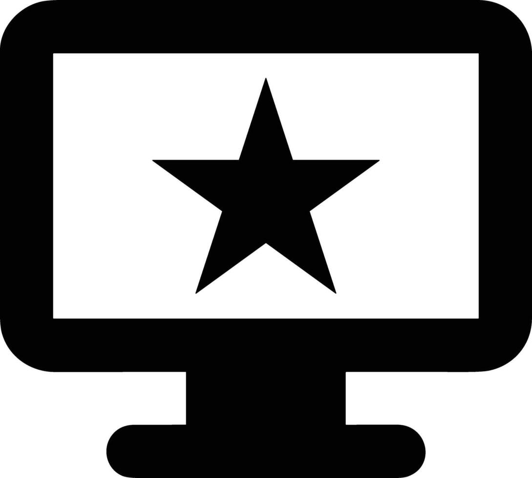 Star icon symbol image for rangking or rating reward vector