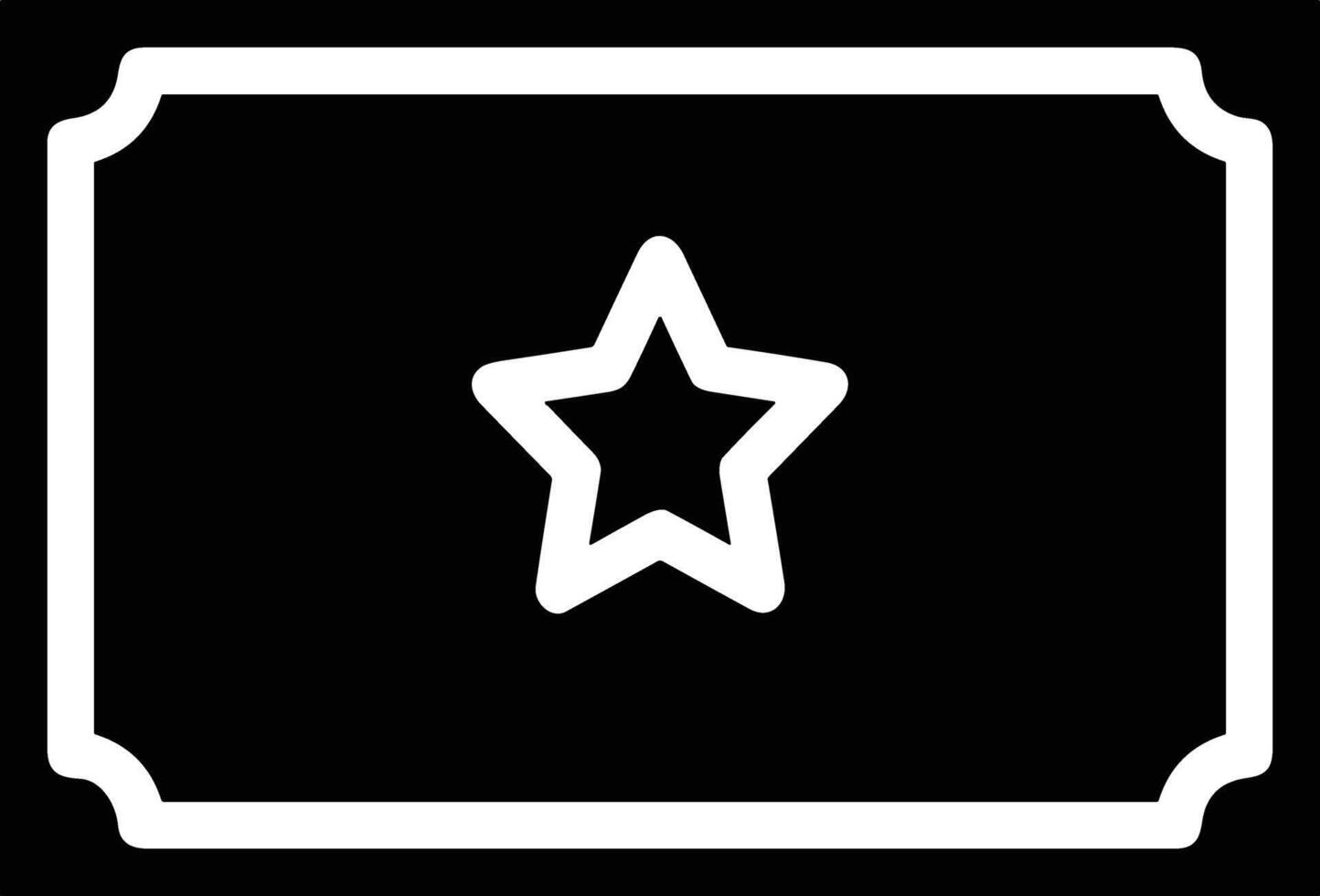 Star icon symbol image for rangking or rating reward vector