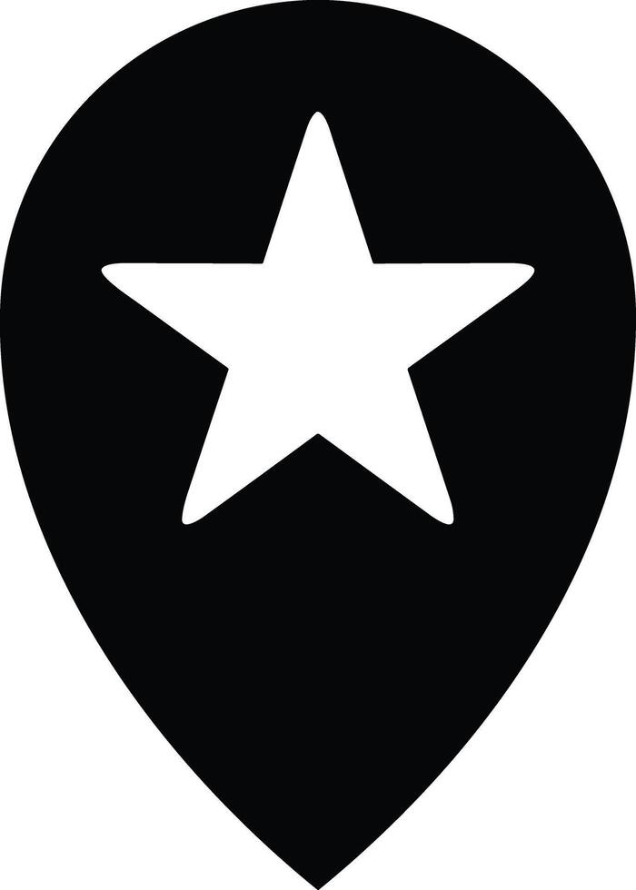 Star icon symbol image for rangking or rating reward vector