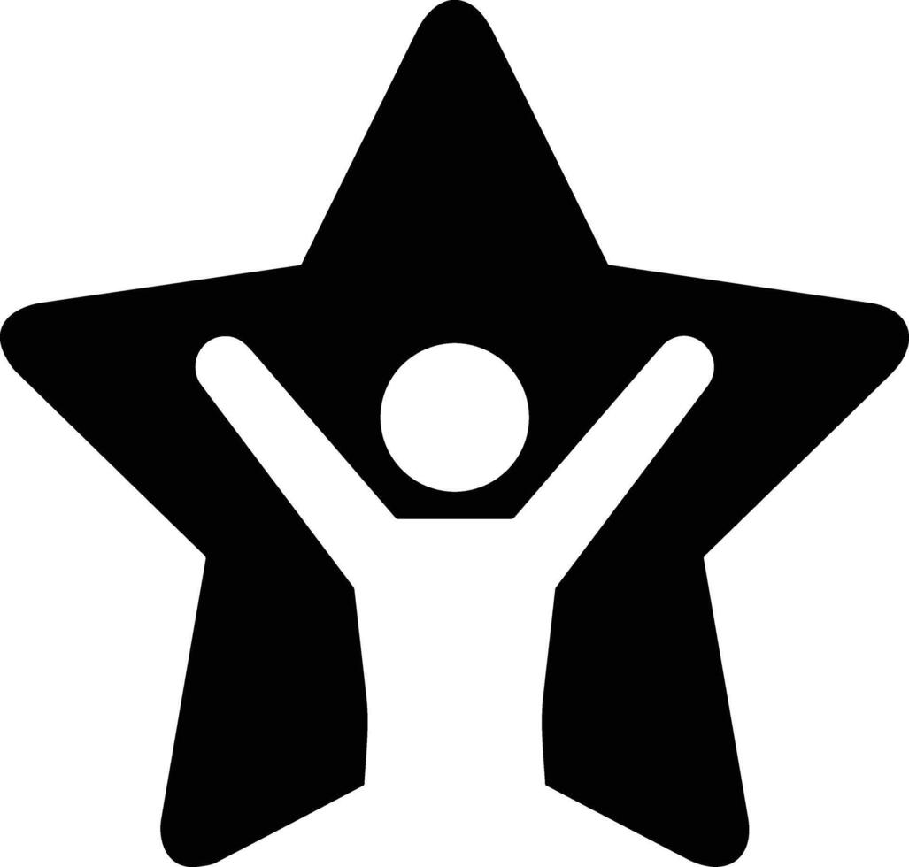 Star icon symbol image for rangking or rating reward vector