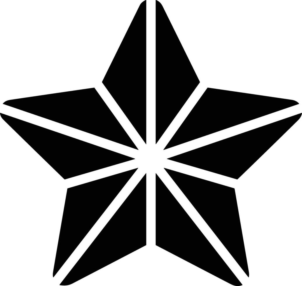 Star icon symbol image for rangking or rating reward vector