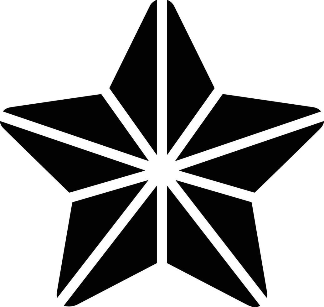 estrella icono símbolo imagen para sonando o clasificación recompensa vector