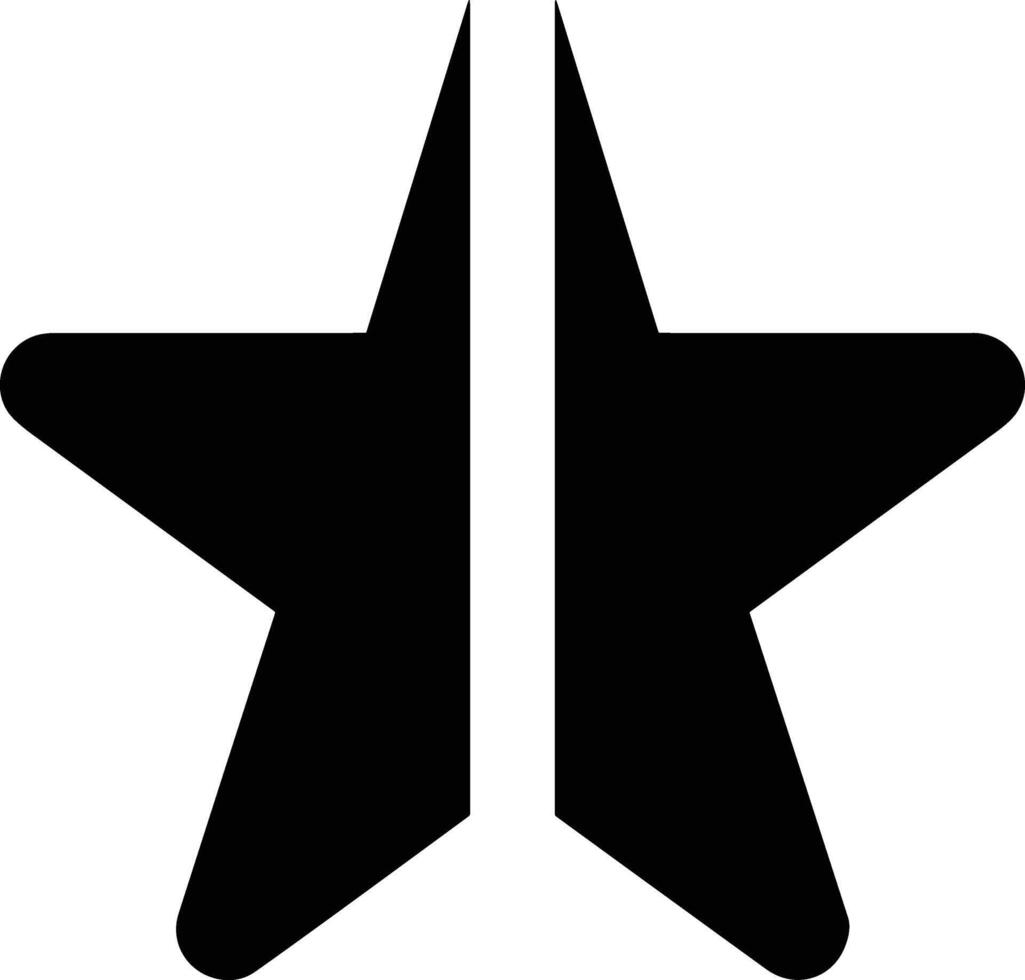 Star icon symbol image for rangking or rating reward vector